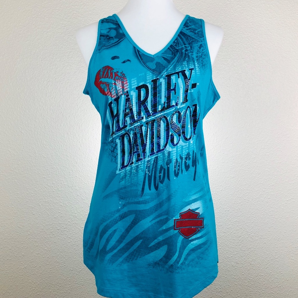 Harley Davidson Motor Cycles Sequence Tank Top